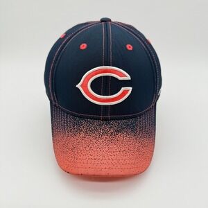 Vtg Chicago Bears Football Reebok On-Field Hat Cap Men S/M 6 7/8 to 7 1/4 Orange